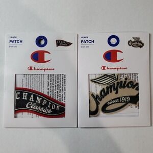Champion 4 Iron On Patches